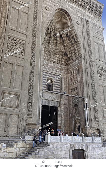 Entrance to the Sultan Hassan Mosque, Cairo, Egypt
