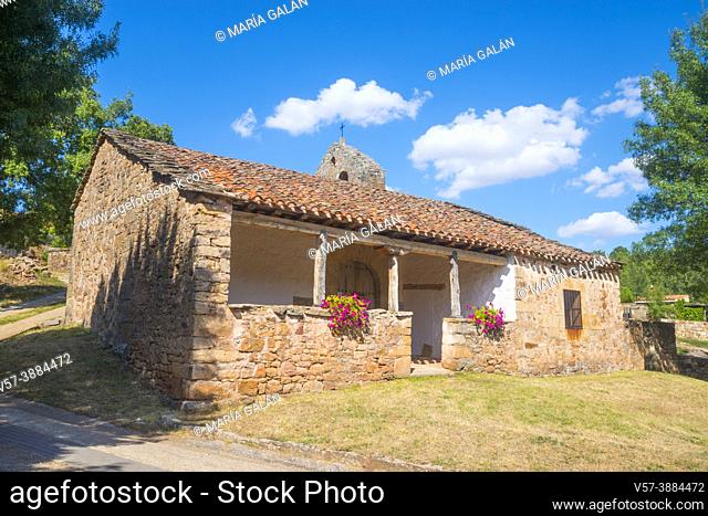 San Juan Bautista church. Espejo de Tera, Soria province, Castilla Leon, Spain
