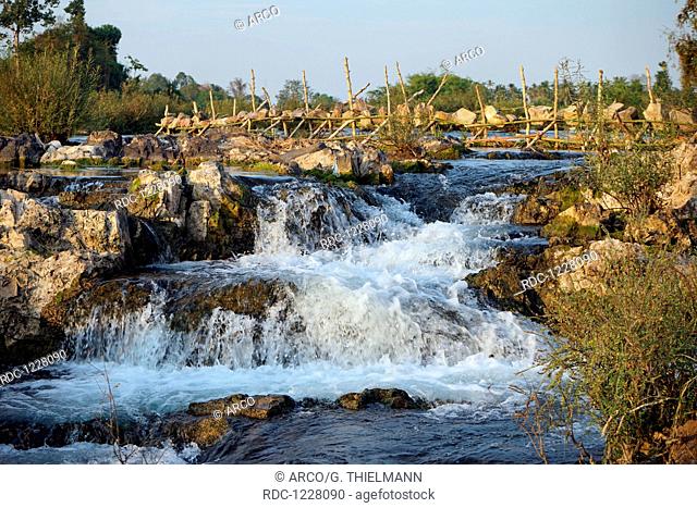 Tad Somphamit, Lii Phii Waterfall, Somphamit Waterfall, Tad Liphi, Si Phan Don, 4000 Islands, Southern Laos, Laos