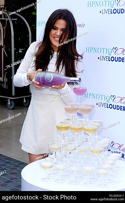 Khloe Kardashian at the HPNOTIQ Harmonie Cocktail Recipe Launch held at the Mr. C Beverly Hills, USA on August 2, 2012