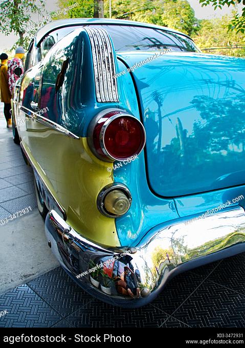 tail light of 1956 Pontiac, Chiang Mai, Thailand