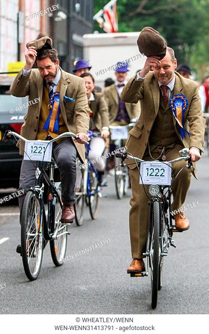 Hundreds join the annual Tweed Run, a metropolitan bicycle ride with a bit of style. Taking to the streets in well-pressed best