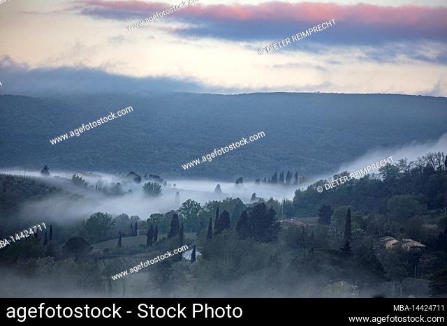 Italy, Tuscany, typical landscape in springtime