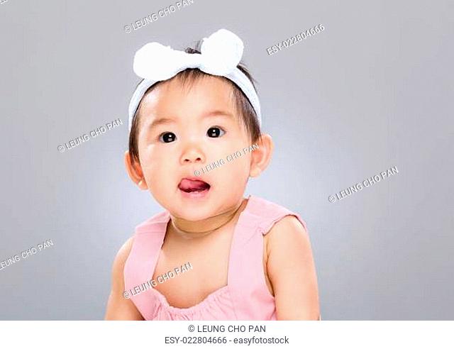 Asian baby girl portrait
