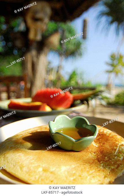 Pancake on the beach, beach restaurant Same Same but Different, Ao Kantiang, Ko Lanta, Thailand