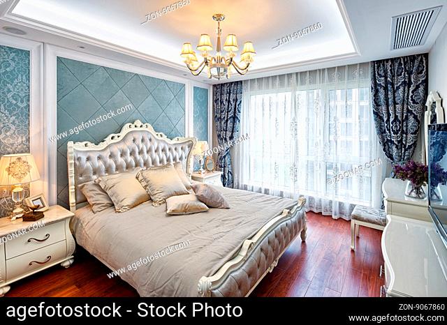 decoration and furniture of modern bedroom