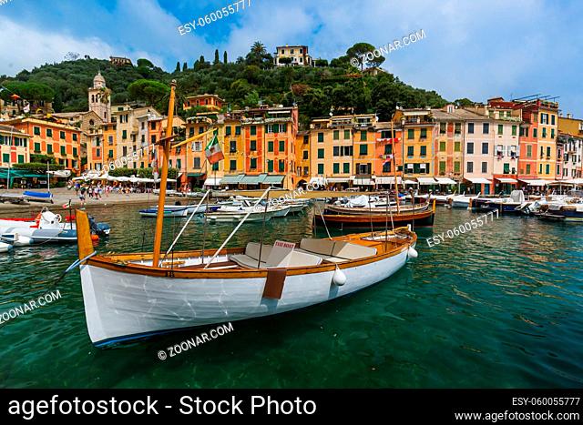 Portofino luxury resort - Italy - architecture background