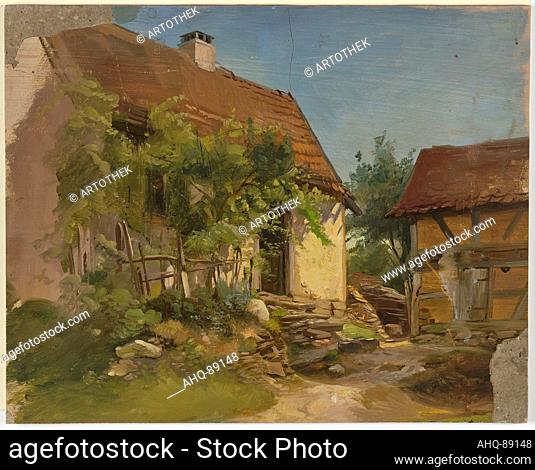 Künstler: Becker, Jakob, 1810-1872 Titel: Bauernhaus Maße: Blatt: 279 x 347 mm Standort: Städel Museum, Frankfurt am Main