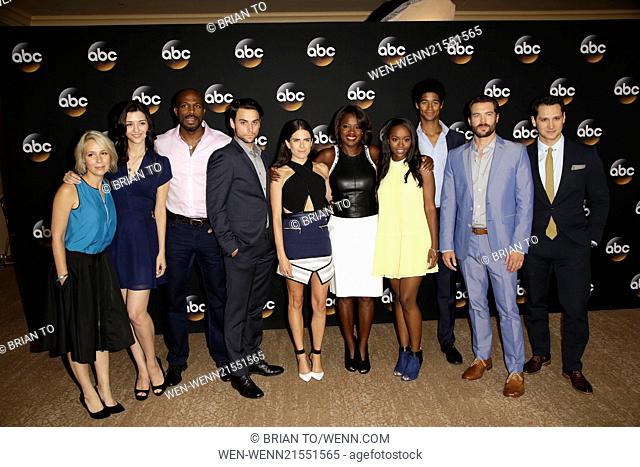Celebrities attend Disney | ABC TCA 2014 Summer Press Tour at The Beverly Hilton hotel - Arrivals Featuring: Betsy Beers, Katie Findlay, Billy Brown