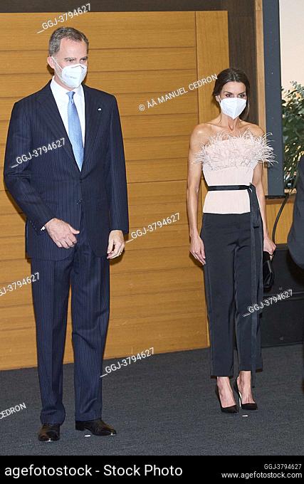 King Felipe VI of Spain, Queen Letizia of Spain attend Official Dinner hosted by the Co-Princes of Andorra during 2 day State visit to Principality of Andorra...