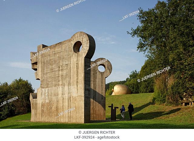 Sculpture at the Park of the Peoples of Europe, The House of our father, Gernika-Lumo, Guernica, Camino de la Costa, Camino del Norte, coastal route, Way of St