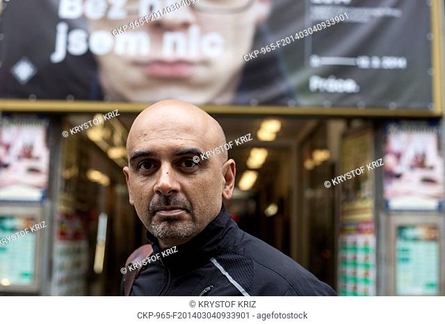Rehad Desai from South Africa, director of the documentary film Miners Shot Down pictured during International Documentary Human Rights Film Festival in Prague