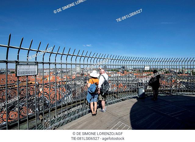 Denmark, Copenaghen, cityscape from the top of Rundetaarn, the Round Tower