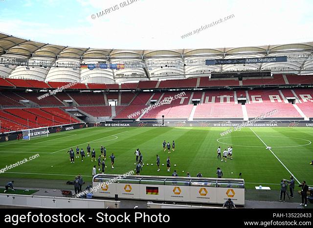 Overview training in the Mercedes-Benz-Arena. GES / Football / Training of the German national team in Stuttgart, 02.09.2020 Football / Soccer: Training session...