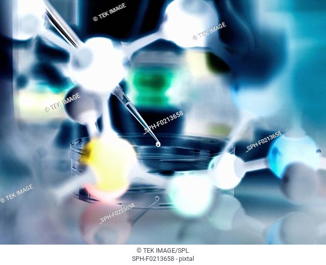 Analytical chemistry, conceptual image