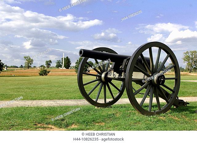 cannon, battlefield, National Military Park, Gettysburg, memorial, American civil war, history, historical, battle fig