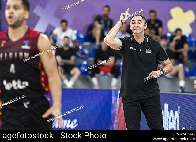 Dario Gjergja of Belgium.. pictured during the match between Montenegro and the Belgian Lions, game two of five in group A at the EuroBasket 2022