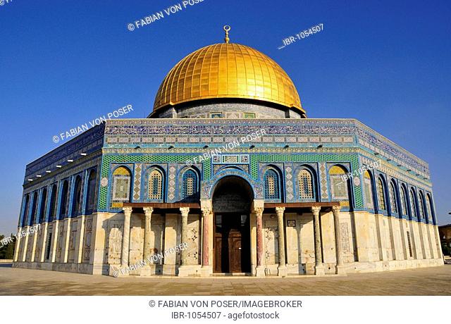 Dome of the Rock, Qubbet es-Sakhra, on Temple Mount, Jerusalem, Israel, Western Asia, Orient
