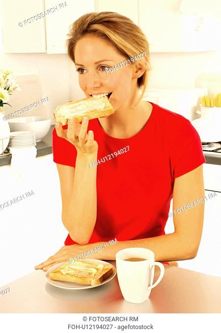 Girl Eating Toast