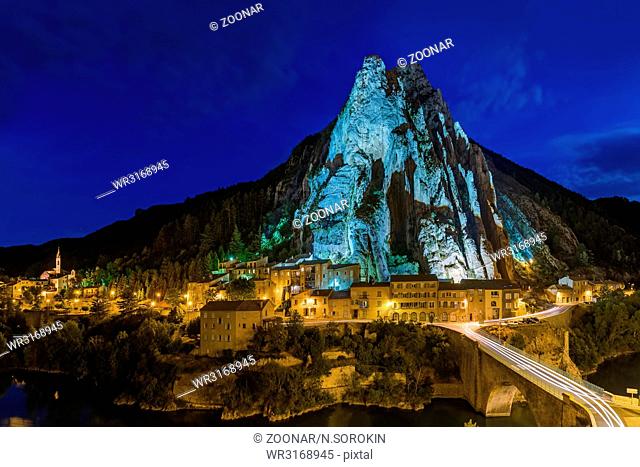 Town Sisteron in Provence France