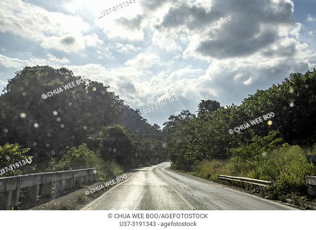 The road to Chiang Mai from Phayao, Thailand