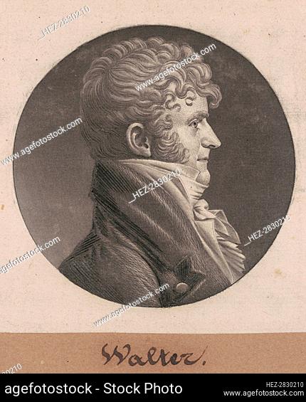 Samuel Purviance Walker, 1803. Creator: Charles Balthazar Julien Févret de Saint-Mémin