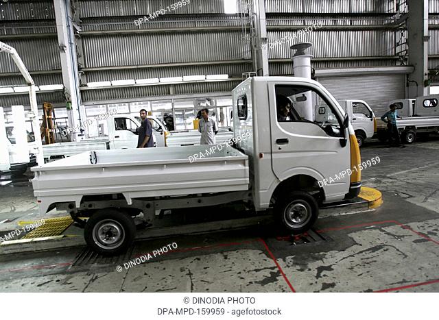 Tata motors new range of mini matador Tata-Ace which is commercial vehicle in  workshop at Tata motors plant ; Pimpri near Pune ; Maharashtra ; India