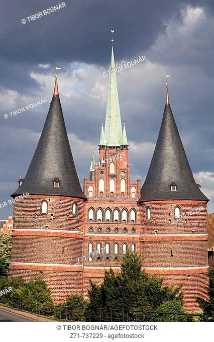 Germany, Schleswig-Holstein, Lübeck, Holstentor