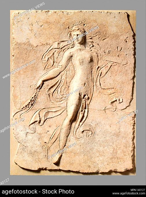 Stucco relief panel. Period: Early Imperial; Date: 2nd half of 1st century A.D; Culture: Roman; Medium: Stucco; Dimensions: Overall: 17 1/4 x 13 3/8 in