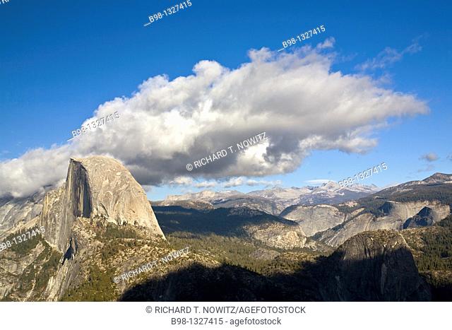 Views from Galcier Point, Yosemite National Park, California  Half Dome