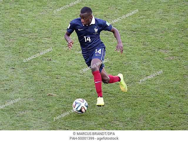 Blaise Matuidi of France in action during the FIFA World Cup 2014 quarter final soccer match between France and Germany at Estadio do Maracana in Rio de Janeiro
