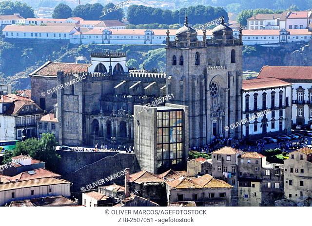 Porto Cathedral (Sé do Porto), one of the main monuments of the city. It is located in the historic city center, in the upper district of Batalha
