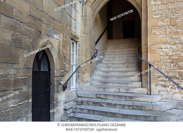 Steps to the Dining Room of the New College, Oxford