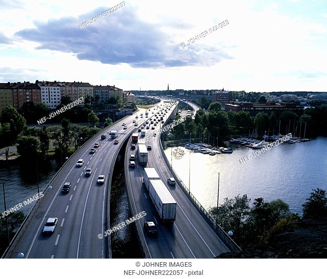 Motorway in Stockholm
