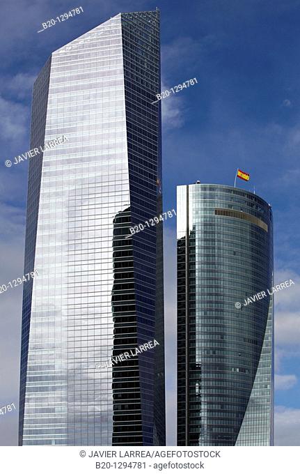 Torre de Cristal and Torre Espacio, CTBA, Cuatro Torres Business Area, Madrid, Spain