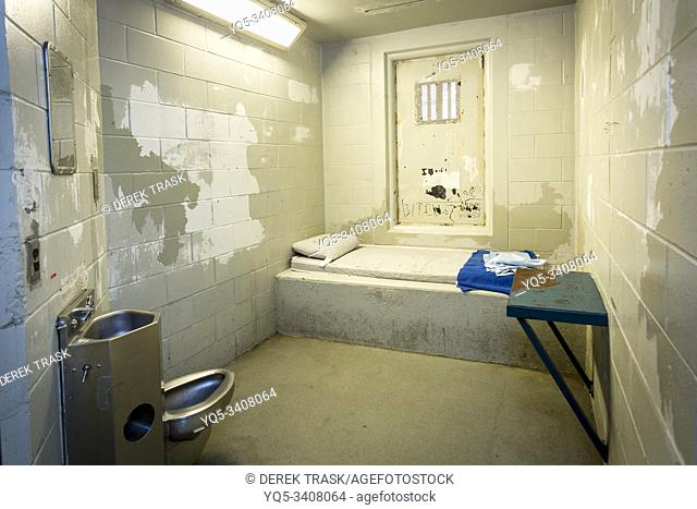 long term segregation jail cell Kingston Penitentiary a former maximum security prison that opened June 1835 and closed September 2013 now open for Jailhouse...