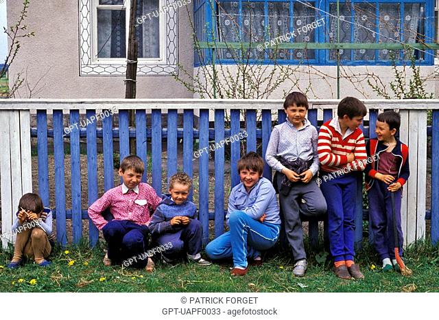 CHILDREN FROM PRIPYAT RE-HOUSED IN THE SUBURB OF KIEV, UKRAINE
