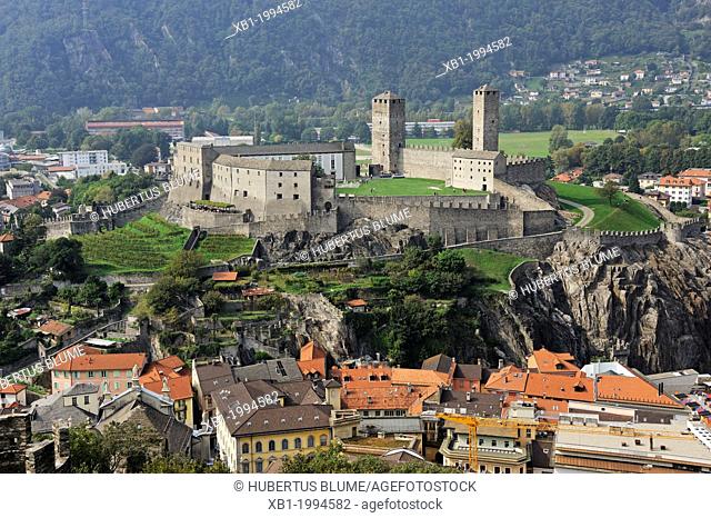 Castelgrande - Bellinzona is the administrative capital of the canton Ticino in Switzerland. The city is famous for its three castles (Castelgrande, Montebello