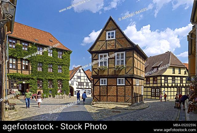 Houses in the Finkenherd, Quedlinburg, Saxony-Anhalt, Germany