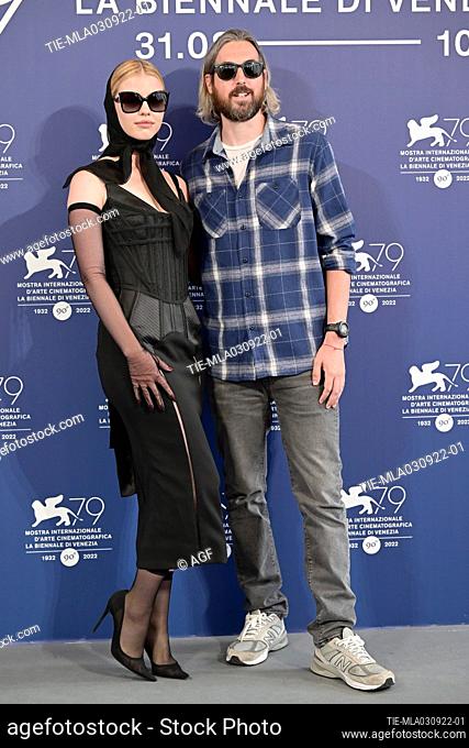 Director Ti West e Mia Goth during Pearl photocall. 79th Venice International Film Festival, Italy - 03 Sep 2022