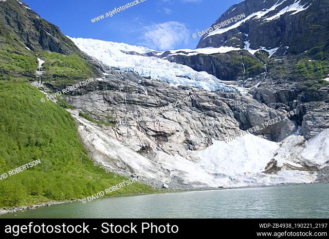 Boyabreen glacier, Fjaerland, Sogndal, Sogn og Fjordane, Norway