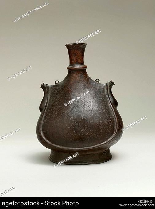 Pilgrim Flask, Turkey, 17th century. Creator: Unknown