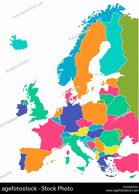 Europäische Landkarte