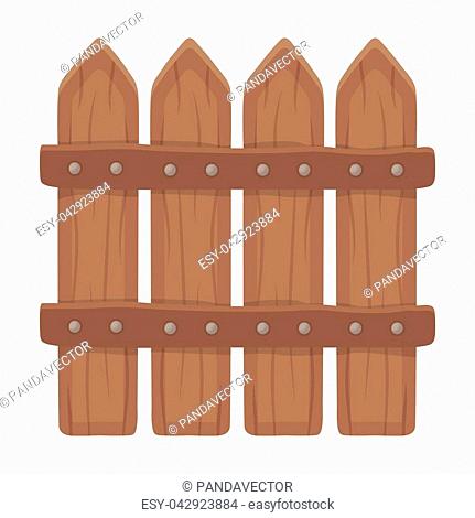 Vector wooden gate Stock Photos and Images | agefotostock