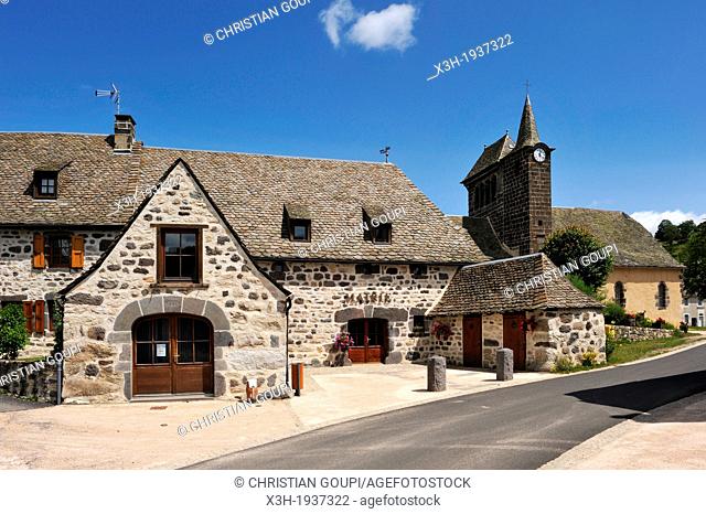 village of Sainte-Marie around the La Truyere River, Cantal department, Auvergne region, France, Europe