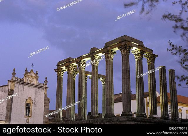 Temple of Diana, Evora, Alentejo, Portugal, Europe
