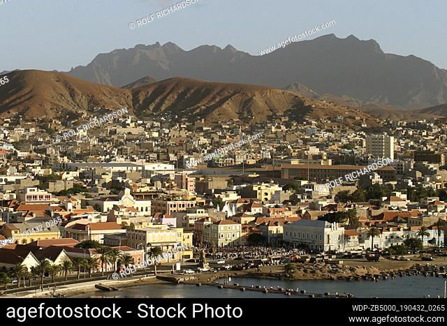 view of Mindelo town Cape Verde Sao Vicente