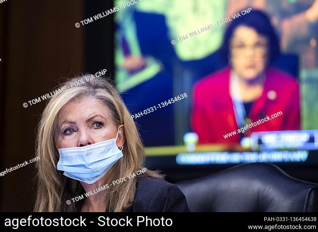 United States Senator Marsha Blackburn (Republican of Tennessee), attends the second day of the Senate Judiciary Committee confirmation hearing for Supreme...
