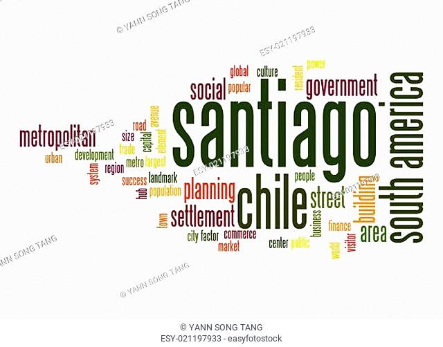 Santiago word cloud