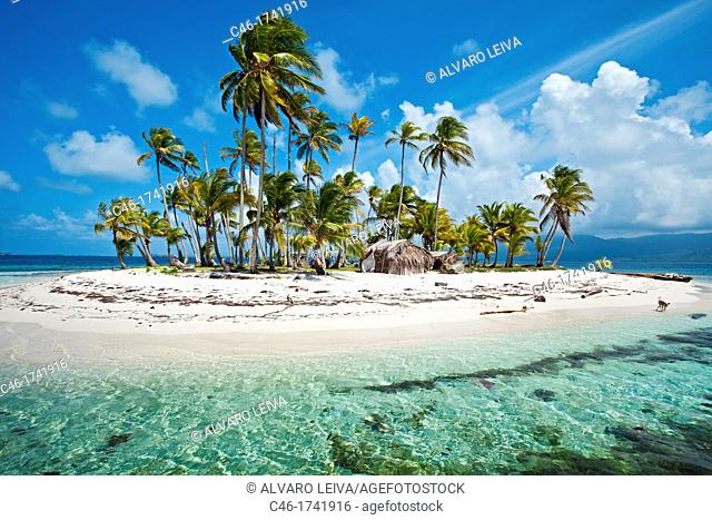 Sichirdup island isla Hormiga, San Blas Islands also called Kuna Yala Islands, Panama